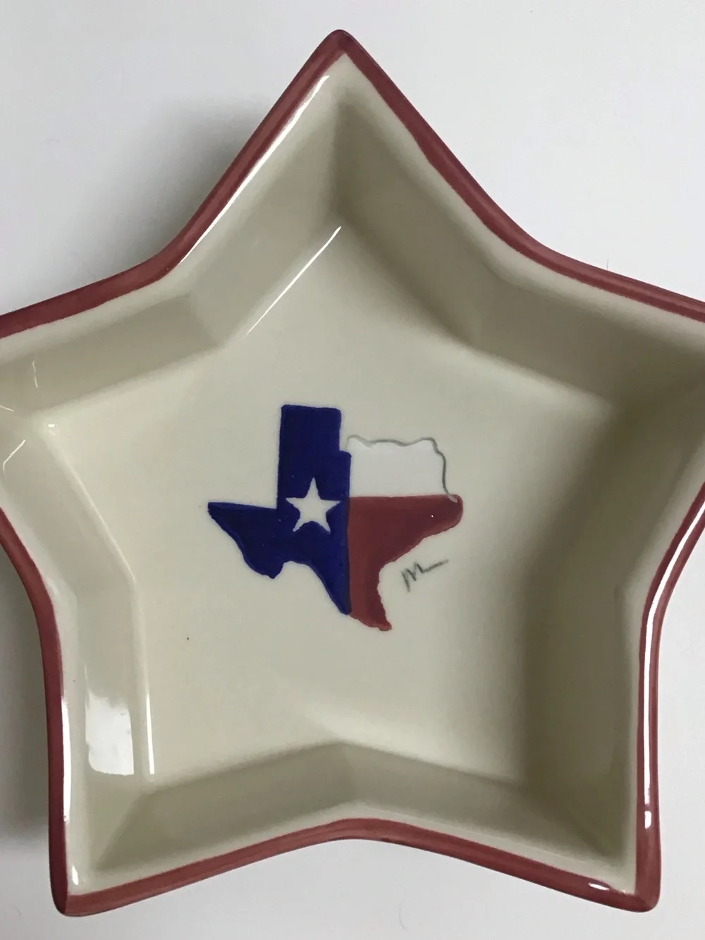 Hartstone Pottery Star Bowl Texas Proud Serving Dish July 4th Vintage 1991 NWT - Picture 12 of 12